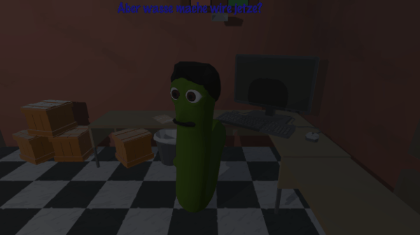 Robert de Wormo waiting, talking italian...